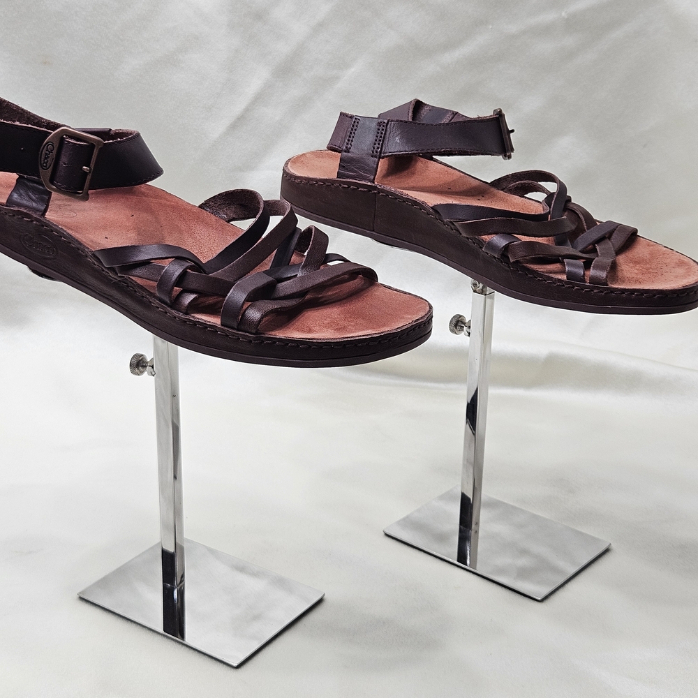 Chaco Fallon Strappy Sandals In Java Leather Sz 8… - image 1